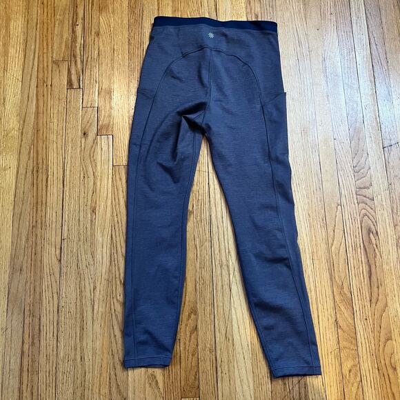 Athleta Leggins Womens Small Ultimate Stash Pocket 7/8 Tight Blue Purple - Picture 2 of 10